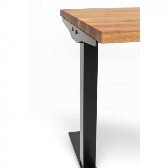 Mesa de Escritório Jackie em Carvalho Preta 160x80