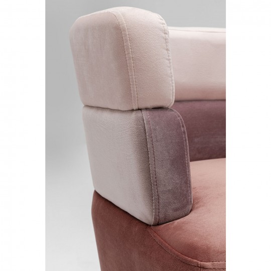 Sofa Sandwich 2 Seater Velvet Pink Kare Design