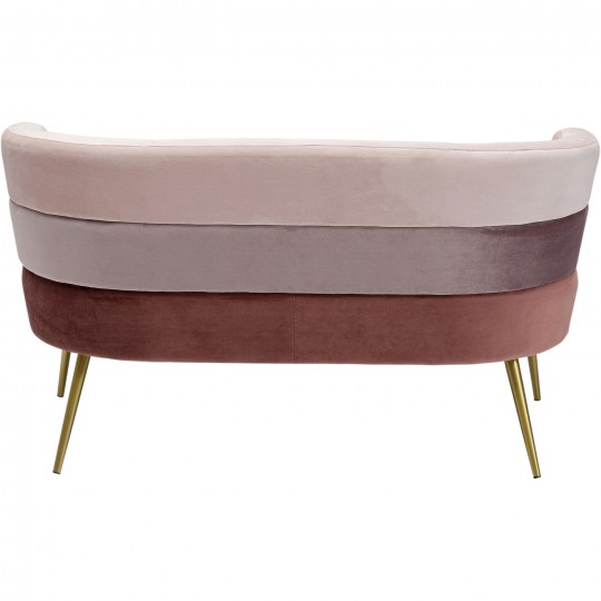 Sofa Sandwich 2 Seater Velvet Pink Kare Design