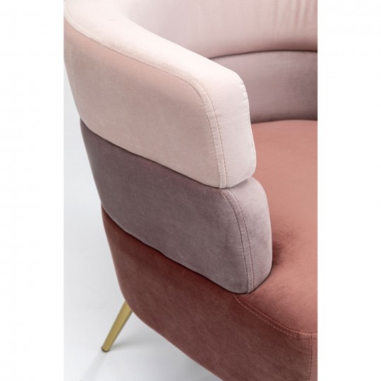 Armchair Sandwich velvet pink Kare Design Armchair Sandwich velvet pink Kare Design