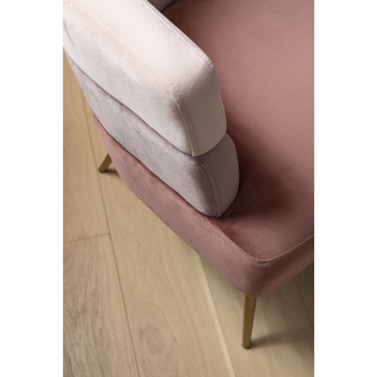 Armchair Sandwich velvet pink Kare Design Armchair Sandwich velvet pink Kare Design
