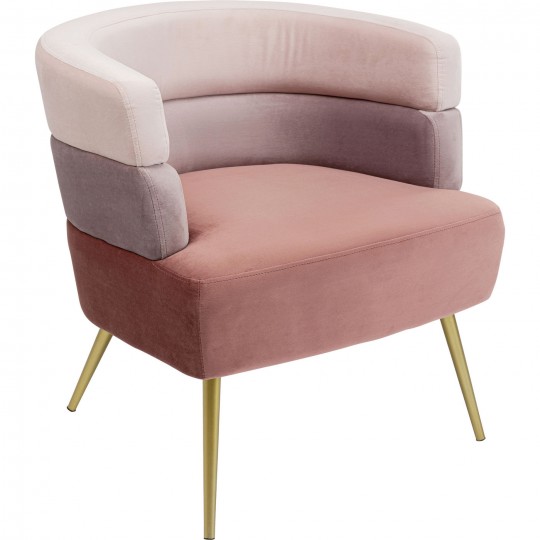 Armchair Sandwich velvet pink Kare Design Armchair Sandwich velvet pink Kare Design