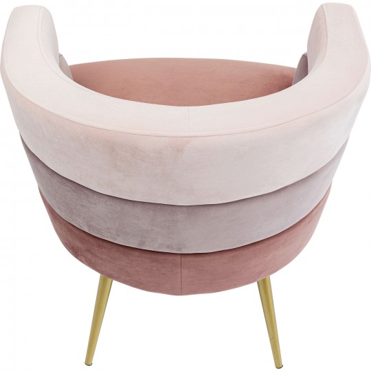 Armchair Sandwich velvet pink Kare Design Armchair Sandwich velvet pink Kare Design