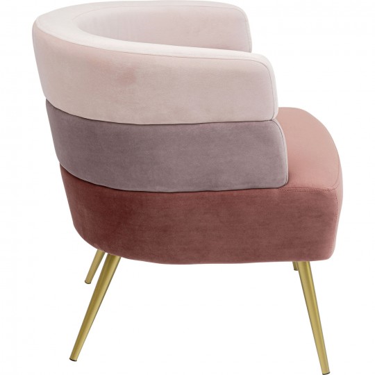 Armchair Sandwich velvet pink Kare Design Armchair Sandwich velvet pink Kare Design