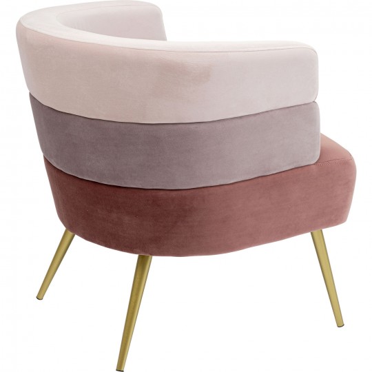 Armchair Sandwich velvet pink Kare Design Armchair Sandwich velvet pink Kare Design