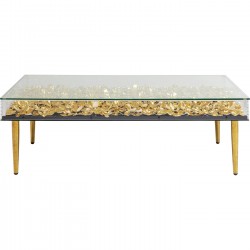 Table basse Gold Flowers 120x60cm