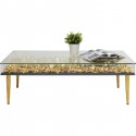 Coffee Table Gold Flowers 120x60cm Kare Design