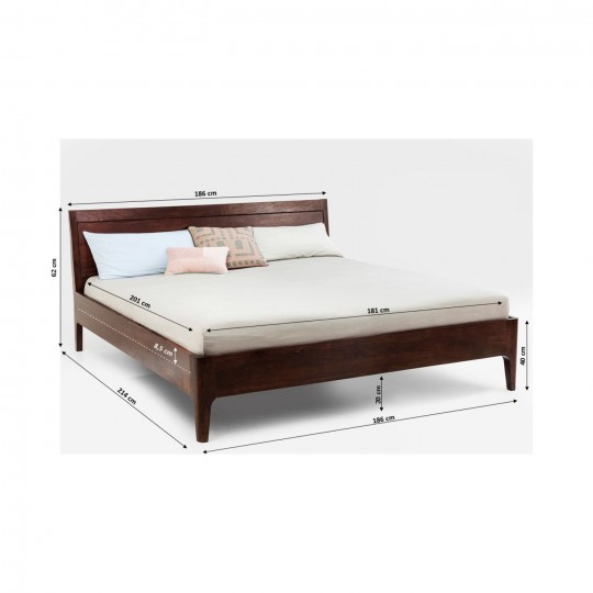 Brooklyn Walnut Bed 180x200cm Kare Design Brooklyn Walnut Bed 180x200cm Kare Design