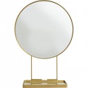 Miroir avec tablette Art Ø60cm