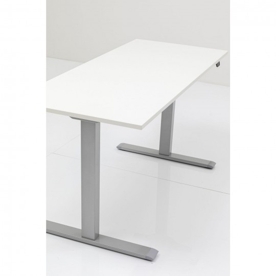 Bureau Smart blanc et chrome 120x70cm Kare Design Bureau Smart blanc et chrome 120x70cm Kare Design