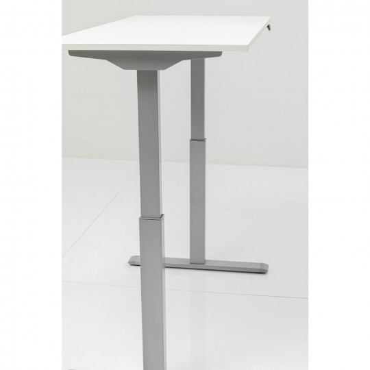 Bureau Smart blanc et chrome 120x70cm Kare Design Bureau Smart blanc et chrome 120x70cm Kare Design