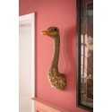 Wall Decoration Ostrich Gold Kare Design