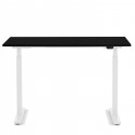 Bureau Office blanc noir 120x70