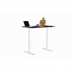 Bureau Office blanc noir 120x70