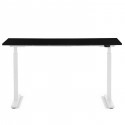 Bureau Office blanc noir 140x60