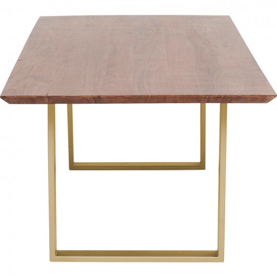 Table Symphony Walnut Brass 180x90cm Kare Design