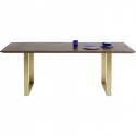 Table Symphony Walnut Brass 180x90cm Kare Design