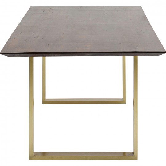 Table Symphony Walnut Brass 180x90cm Kare Design