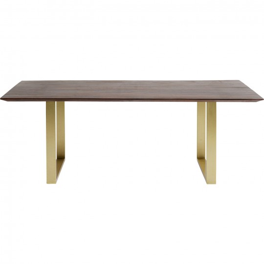 Table Symphony Walnut Brass 180x90cm Kare Design