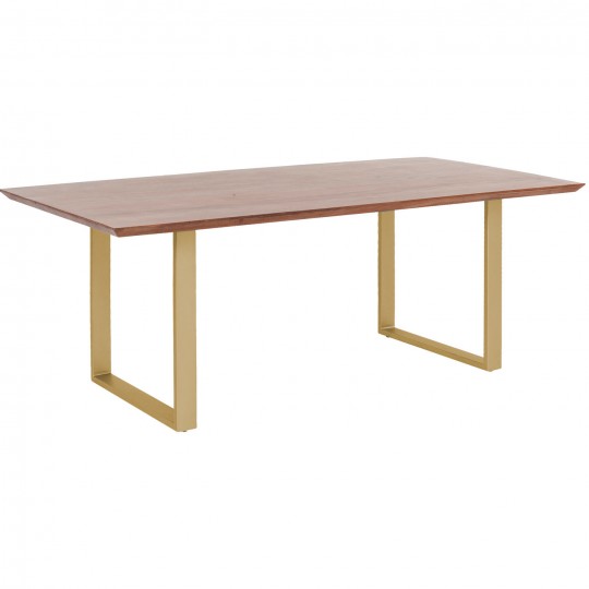 Table Symphony Walnut Brass 180x90cm Kare Design