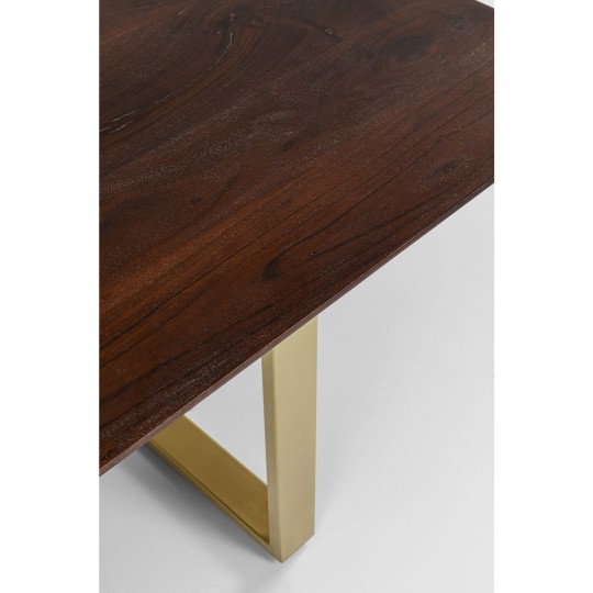 Table Symphony Walnut Brass 180x90cm Kare Design