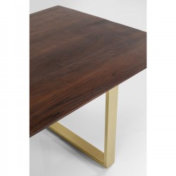 Table Symphony Walnut Brass 180x90cm Kare Design