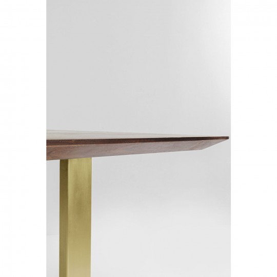 Table Symphony Walnut Brass 180x90cm Kare Design