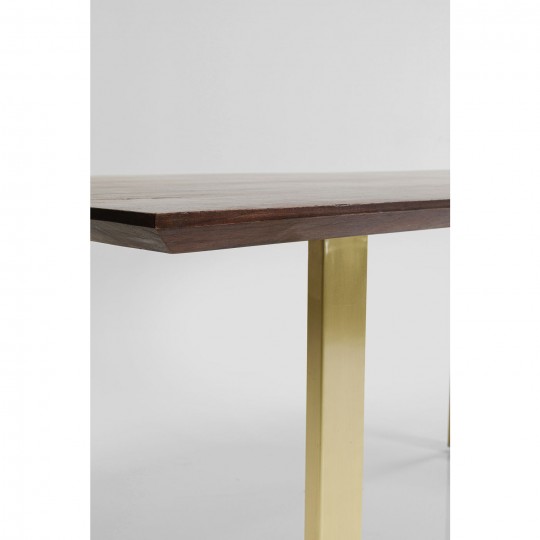 Table Symphony Walnut Brass 180x90cm Kare Design