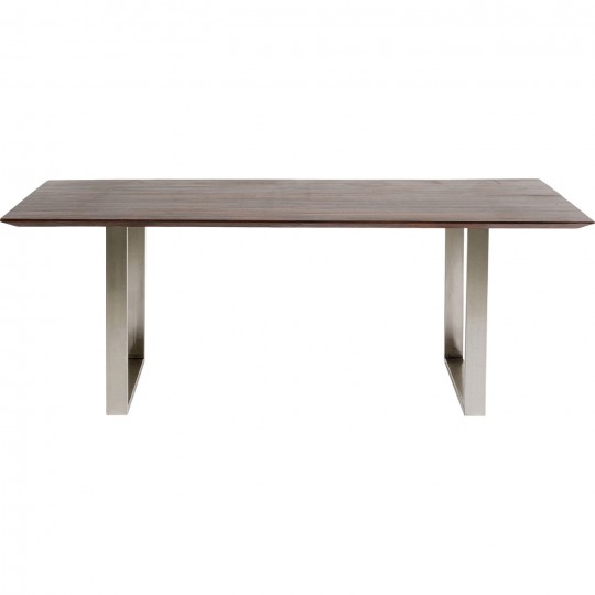 Table Symphony Walnut Chrome 160x80cm Kare Design Table Symphony Walnut Chrome 160x80cm Kare Design