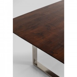 Table Symphony Walnut Chrome 180x90cm Kare Design