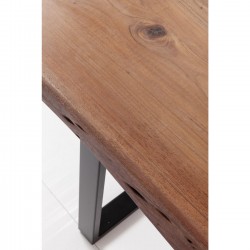 Table Harmony Walnut Black 200x100cm Kare Design
