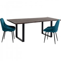 Table Harmony Walnut Black 200x100cm Kare Design