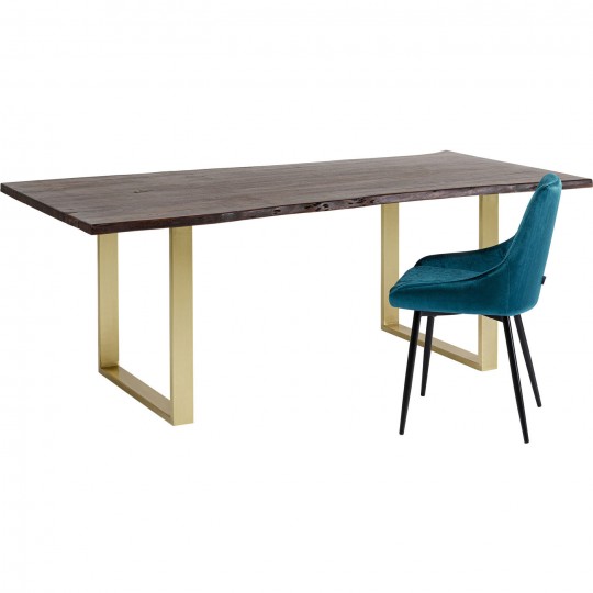 Table Harmony Walnut Brass 180x90cm Kare Design Table Harmony Walnut Brass 180x90cm Kare Design