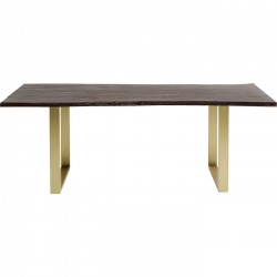 Table Harmony Walnut Brass 180x90cm Kare Design