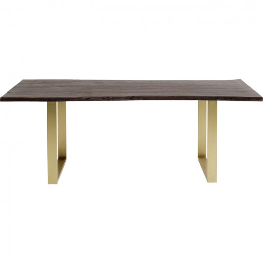 Table Harmony Walnut Brass 180x90cm Kare Design Table Harmony Walnut Brass 180x90cm Kare Design