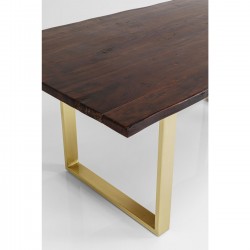 Table Harmony Walnut Brass 180x90cm Kare Design