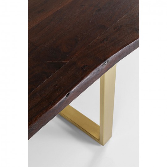 Table Harmony Walnut Brass 180x90cm Kare Design Table Harmony Walnut Brass 180x90cm Kare Design