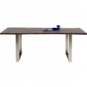 Table Harmony Walnut Chrome 200x100cm Kare Design