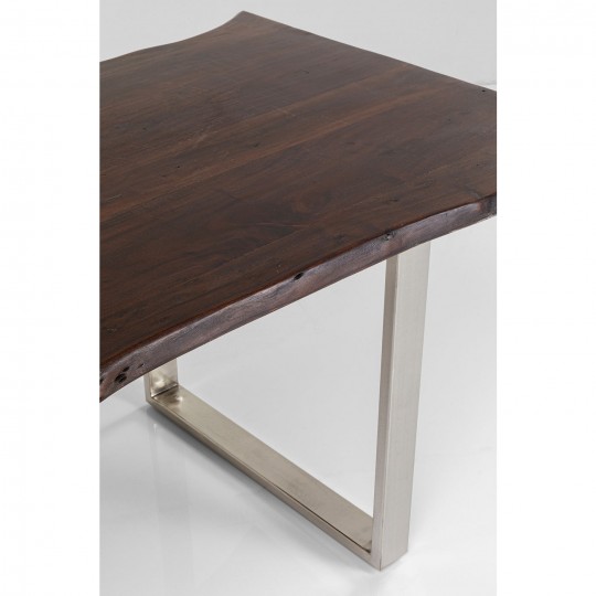 Table Harmony Walnut Chrome 200x100cm Kare Design
