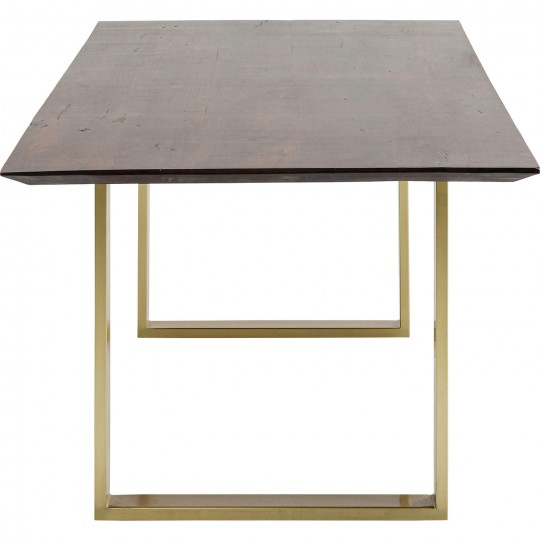 Table Symphony Walnut Brass 160x80cm Kare Design Table Symphony Walnut Brass 160x80cm Kare Design