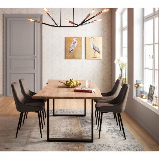 Cadeira East Side Castanha Cadeira East Side Castanha