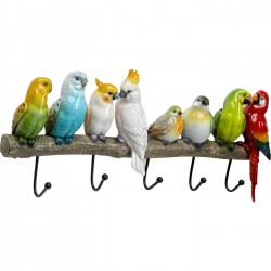Coat Rack Exotic Birds Kare Design