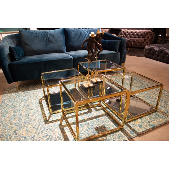 Mesa de Centro Luigi Gold (conj.4) Mesa de Centro Luigi Gold (conj.4)