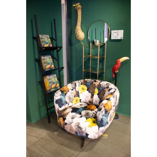 Wall Decoration Ostrich Gold Kare Design