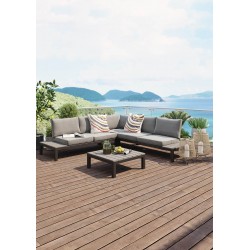 Outdoor Sofa Set Holiday Black (4-Pieces) Kare Design