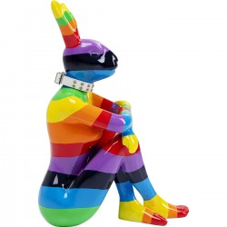 Objet décoratif Sitting Rabbit rainbow 80cm