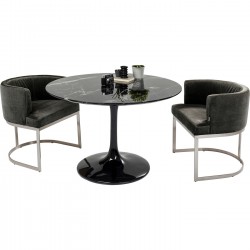 Table Solo Marble noir Ø 110cm