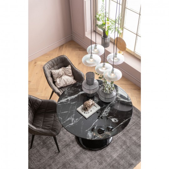 Table Solo Marble noir Ø 110cm
