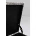 Banquette Buttons Storage blanc et noir grand