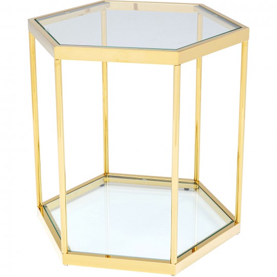 Table d appoint Comb doré 55cm